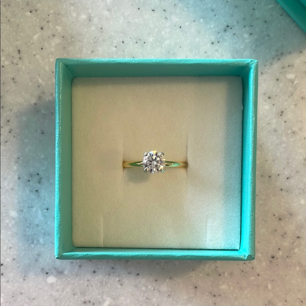 Moissanite Gold Vermeil Ring